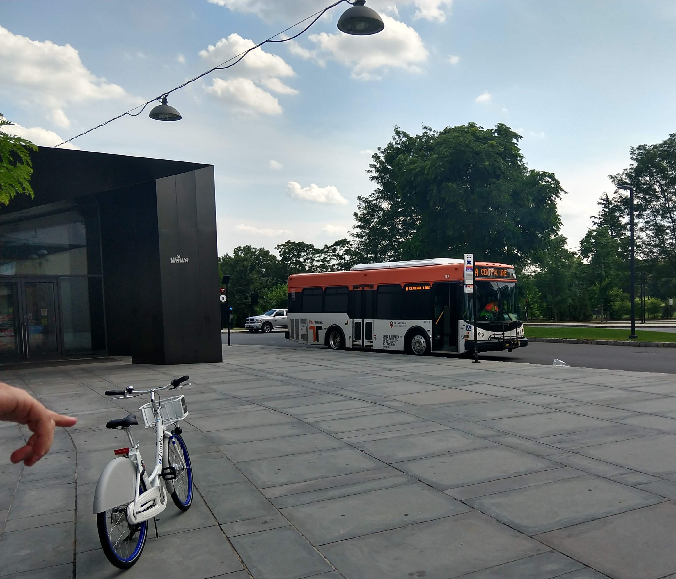 Campus shuttle in service